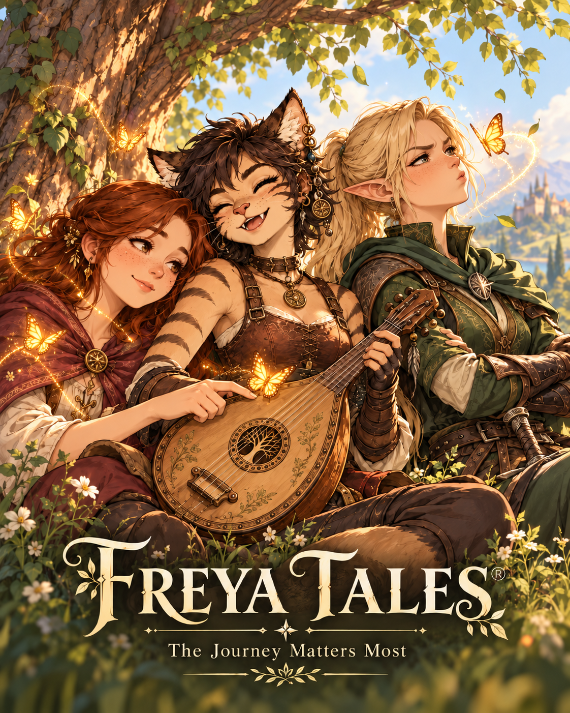 Freya, Marlene, and Elena, the three leads of Freya Tales®